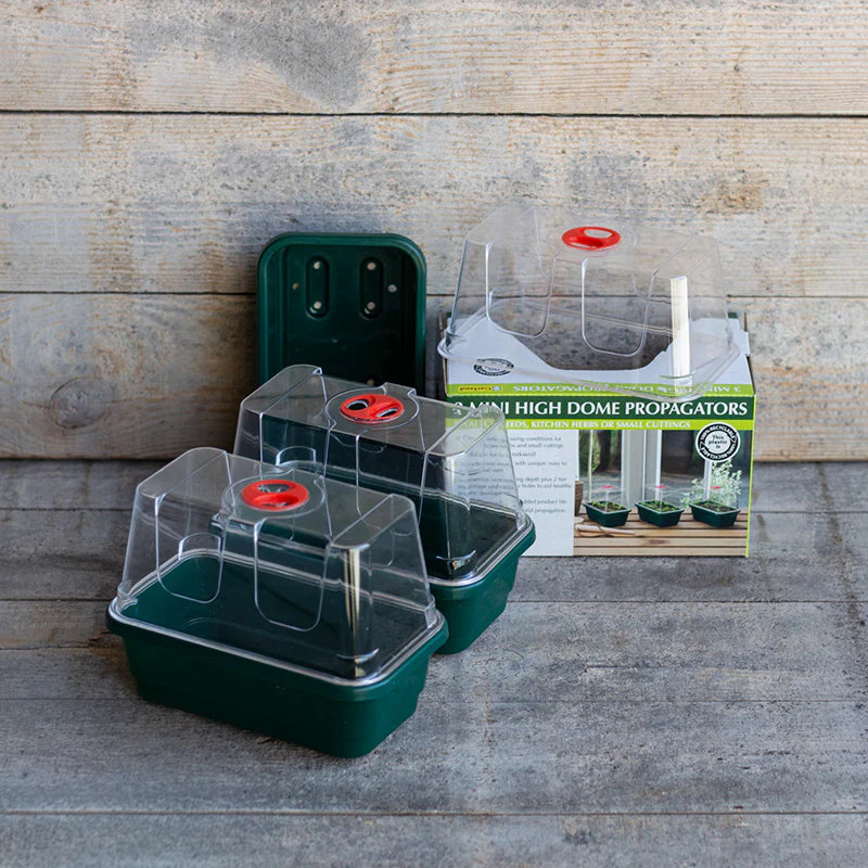 3 Mini High Dome Propagators - Garland Products
